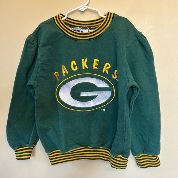 Mighty Mac Other - Vintage Boys Medium 10 - 12 Mighty Mac Green Bay Packers Pullover Sweatshirt 90s
